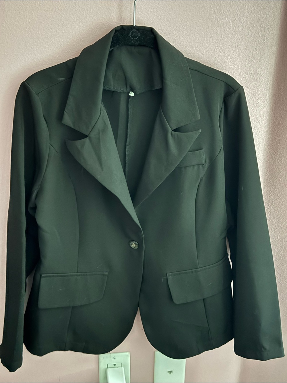 Women's Black Single-Button Blazer